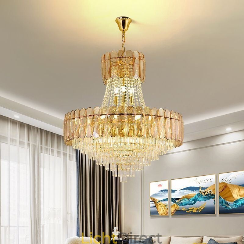 Europese Kristallen Hanglamp Hedendaagse Plafondlamp