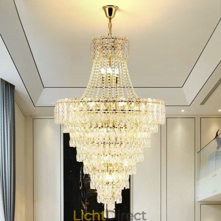 Moderne elegante kristallen hanglamp kegelvormige plafondlamp Moderne elegante kristallen hanglamp kegelvormige plafondlamp