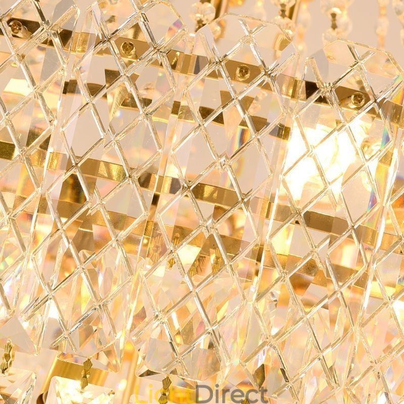 Moderne elegante kristallen hanglamp kegelvormige plafondlamp
