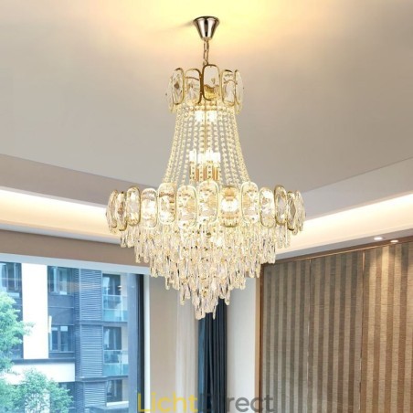 Moderne kristallen hanglamp ronde plafondverlichtingsarmatuur Moderne kristallen hanglamp ronde plafondverlichtingsarmatuur