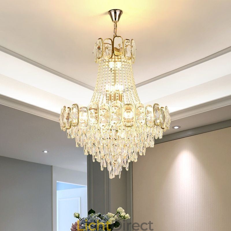 Moderne kristallen hanglamp ronde plafondverlichtingsarmatuur