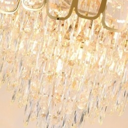 Moderne kristallen hanglamp ronde plafondverlichtingsarmatuur