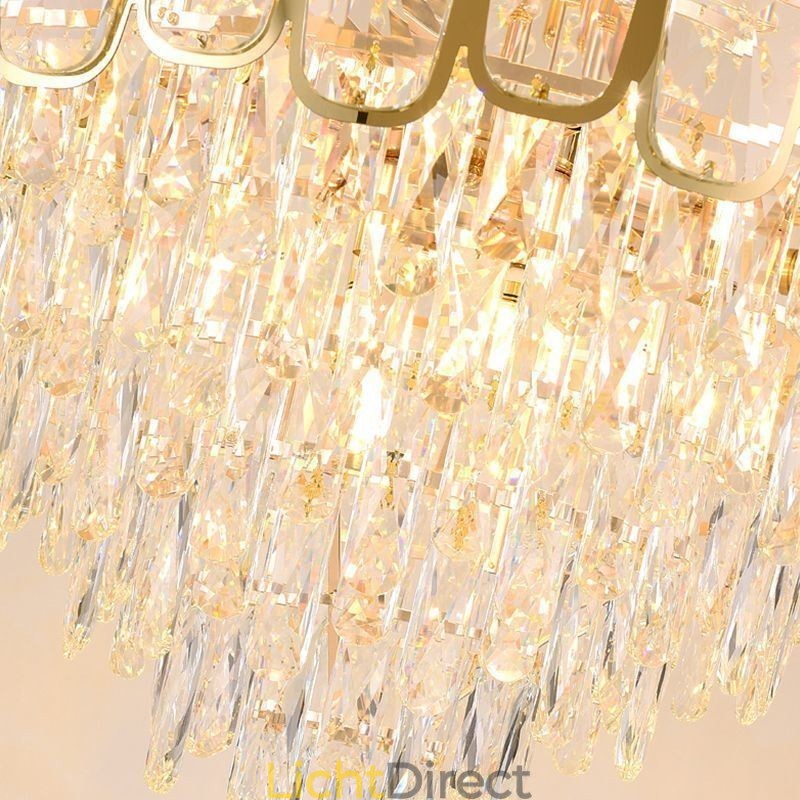 Moderne kristallen hanglamp ronde plafondverlichtingsarmatuur