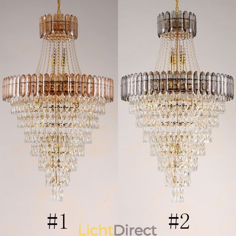 Conische kristallen hanglamp Elegante hanglamp