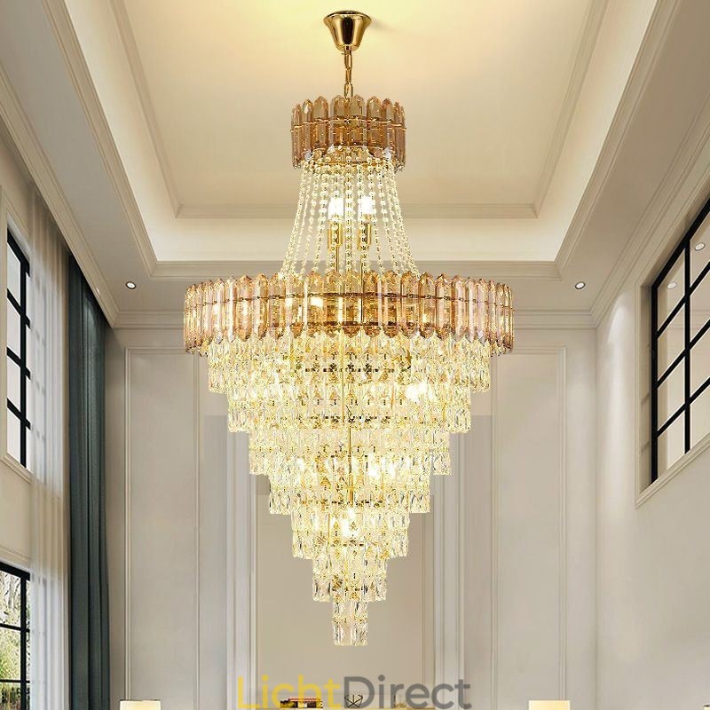 Conische kristallen hanglamp Elegante hanglamp