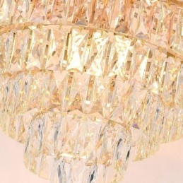 Moderne elegante kristallen hanglamp kegelvormige plafondlamp