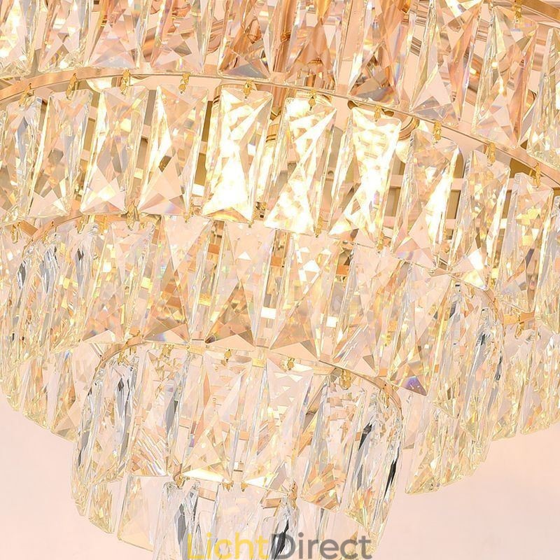 Moderne elegante kristallen hanglamp kegelvormige plafondlamp