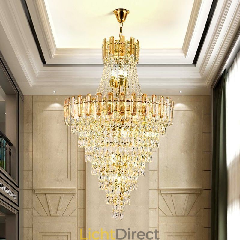 Moderne elegante kristallen hanglamp conische hanglamp