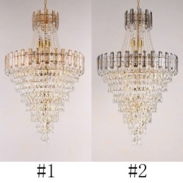 Moderne elegante kristallen hanglamp conische hanglamp