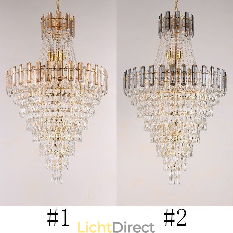Moderne elegante kristallen hanglamp conische hanglamp