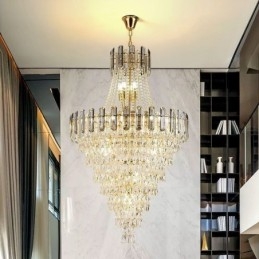 Moderne elegante kristallen hanglamp conische hanglamp