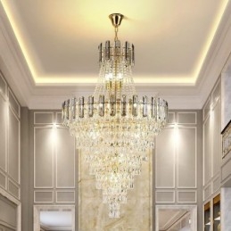 Moderne elegante kristallen hanglamp conische hanglamp