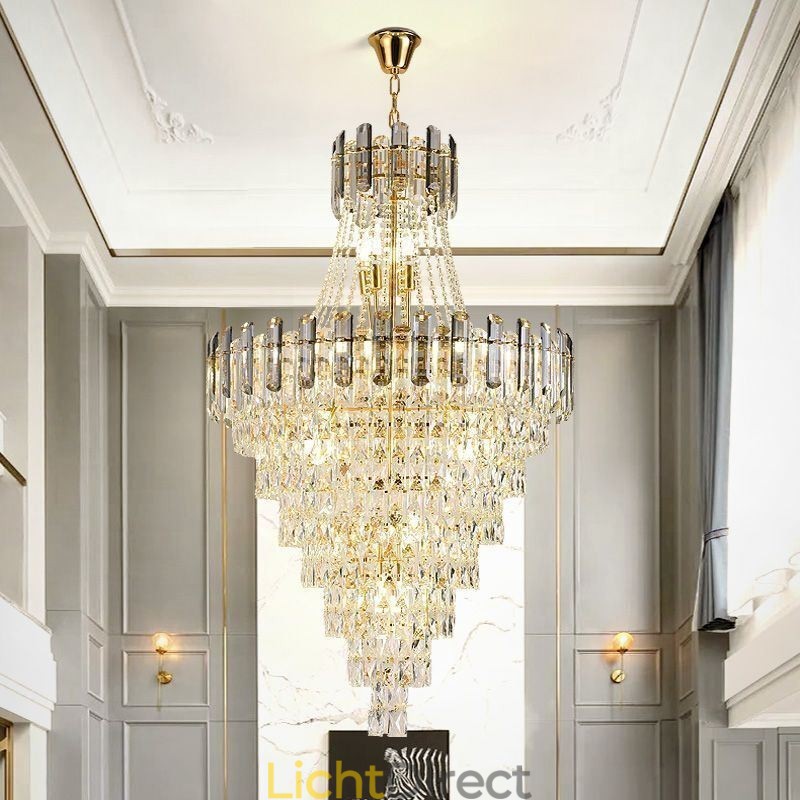 Moderne elegante kristallen hanglamp conische hanglamp