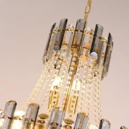 Moderne elegante kristallen hanglamp conische hanglamp