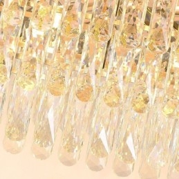 Moderne kristallen hanglamp ovale plafondlamp