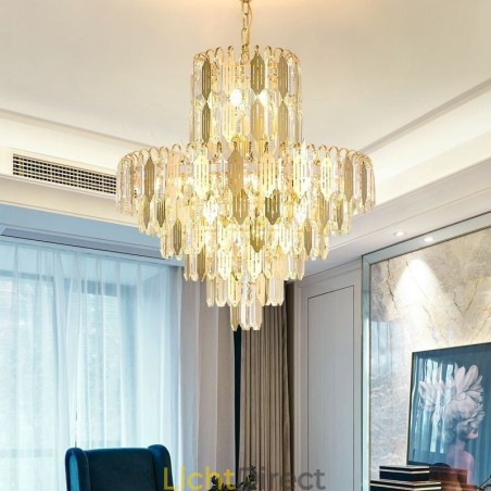 Moderne kristallen hanglamp, eigentijdse plafondlamp Moderne kristallen hanglamp, eigentijdse plafondlamp