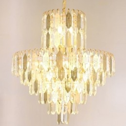 Moderne kristallen hanglamp, eigentijdse plafondlamp