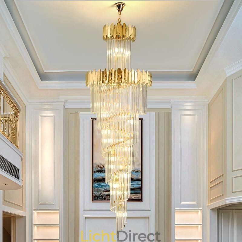 Europese hanglamp kristal hanglamp trap hal