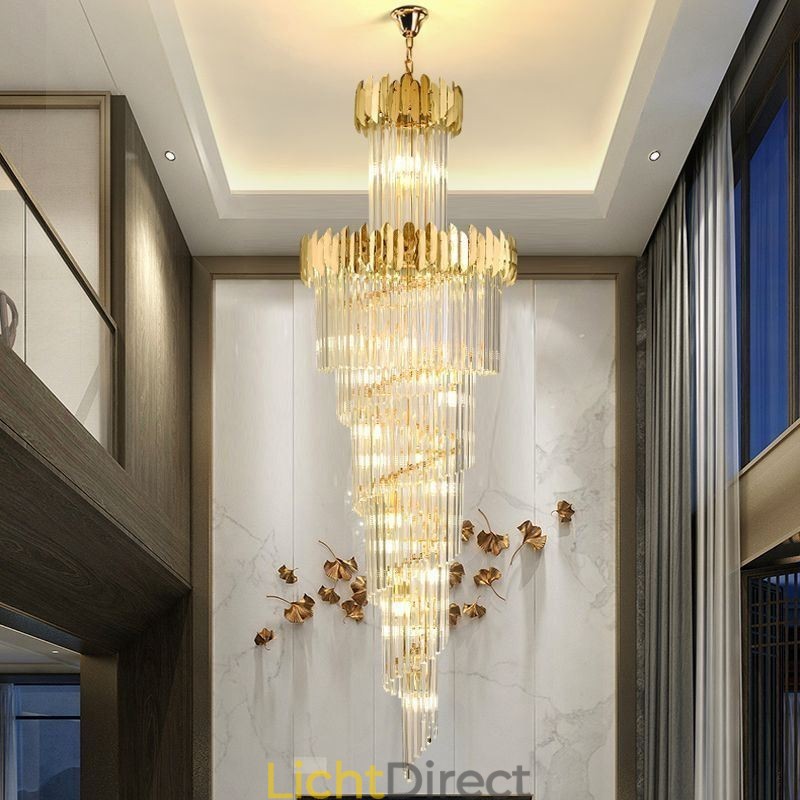 Europese hanglamp kristal hanglamp trap hal