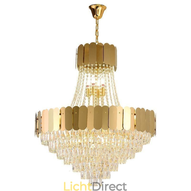 Moderne Kristal Goud K9 Hangende Plafondlamp
