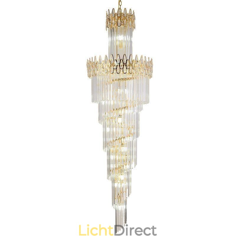 Europese Kristallen Hoge Plafond Hanglamp Trap