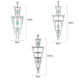 Moderne spectaculaire hoge plafond hanglamp trap