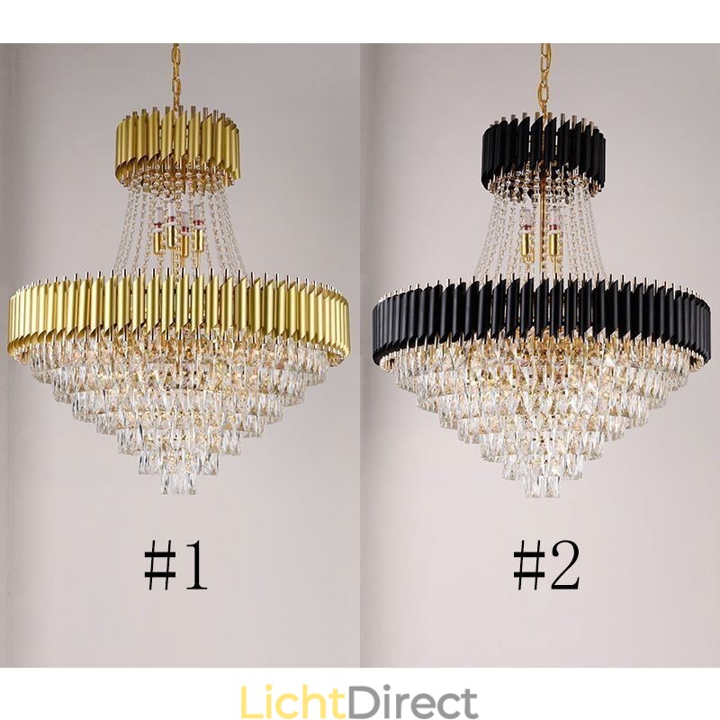 Moderne kristallen hanglamp ronde plafondlamp hanglampen