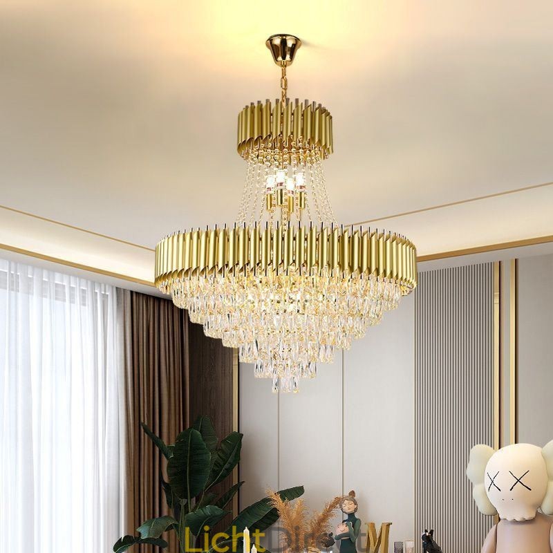 Moderne kristallen hanglamp ronde plafondlamp hanglampen