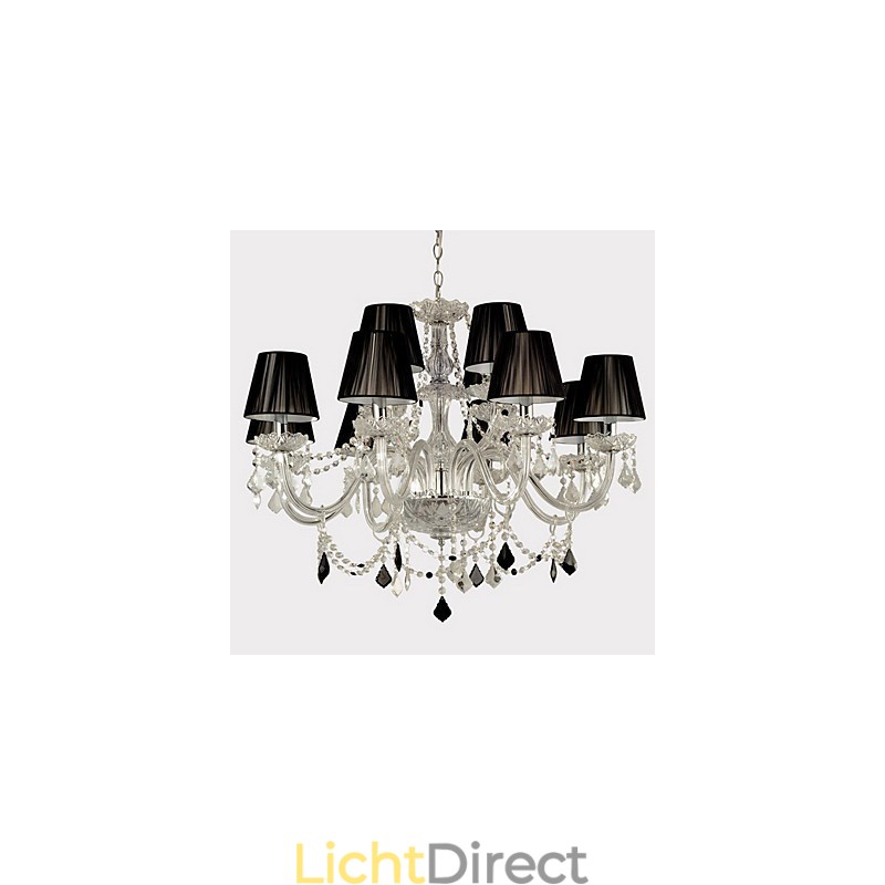 Elegante kristallen kroonluchter met 12 lampen