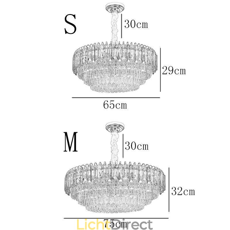 Kristallen hanglamp luxe plafondverlichting 12 16 lampen