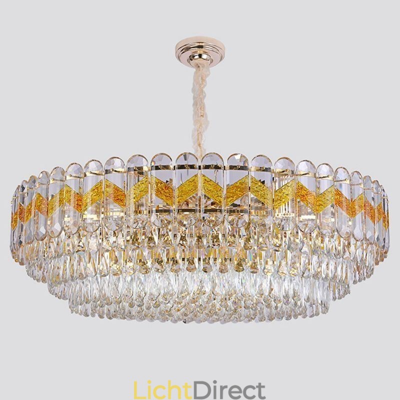 Luxe hanglamp kristal plafondverlichtingsarmatuur 9 12 16 lampen