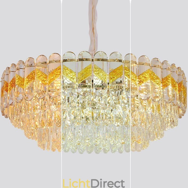 Luxe hanglamp kristal plafondverlichtingsarmatuur 9 12 16 lampen