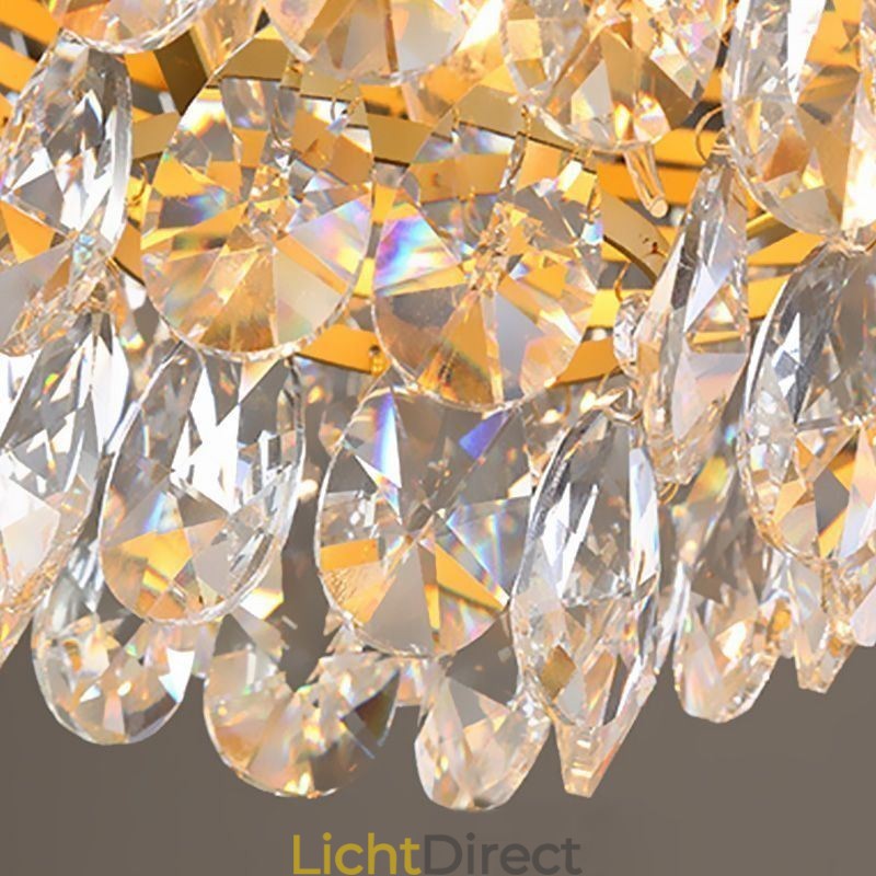 Kristallen hanglamp kegelvormige hangende verlichtingsarmatuur