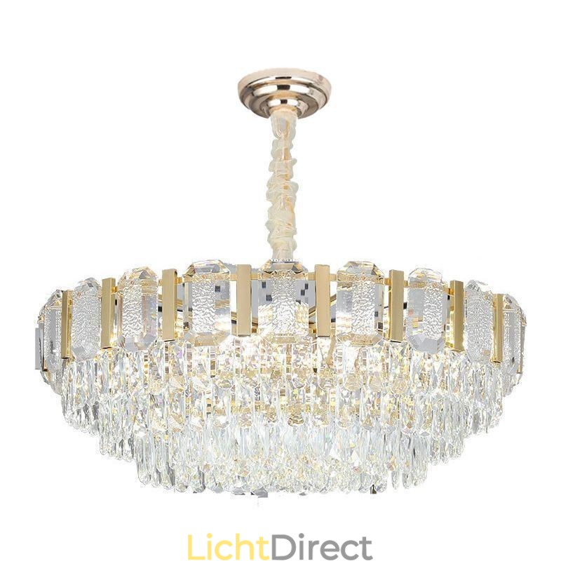 Kristallen hanglamp ronde plafondlamp