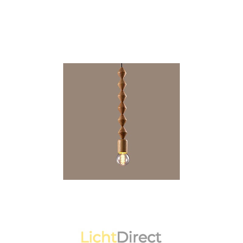 Traditionele klassieke mini-stijl houten bamboe kroonluchter