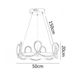 Moderne hanglamp Kroon hanglamp Aluminium 1 licht