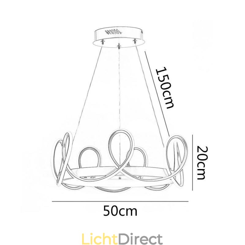 Moderne hanglamp Kroon hanglamp Aluminium 1 licht
