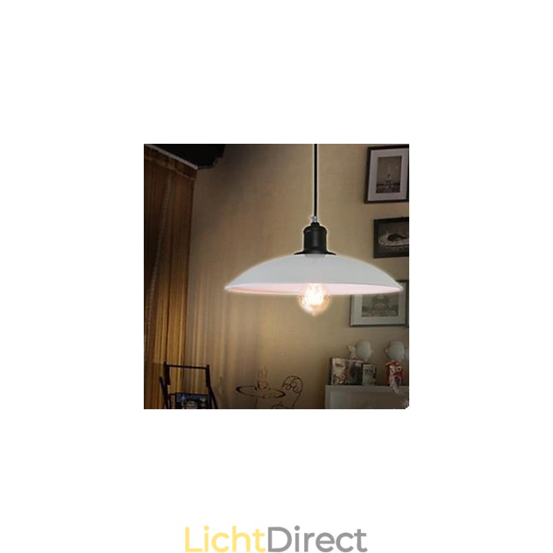 Gecontracteerde witte hanglamp Rustieke Lodge Traditionele klassieke hanglamp
