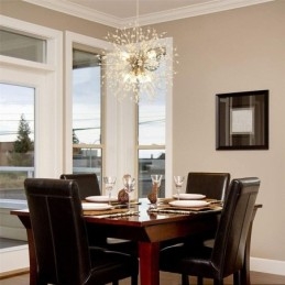 Vuurwerk kroonluchter 8 lampen paardenbloem hanglamp