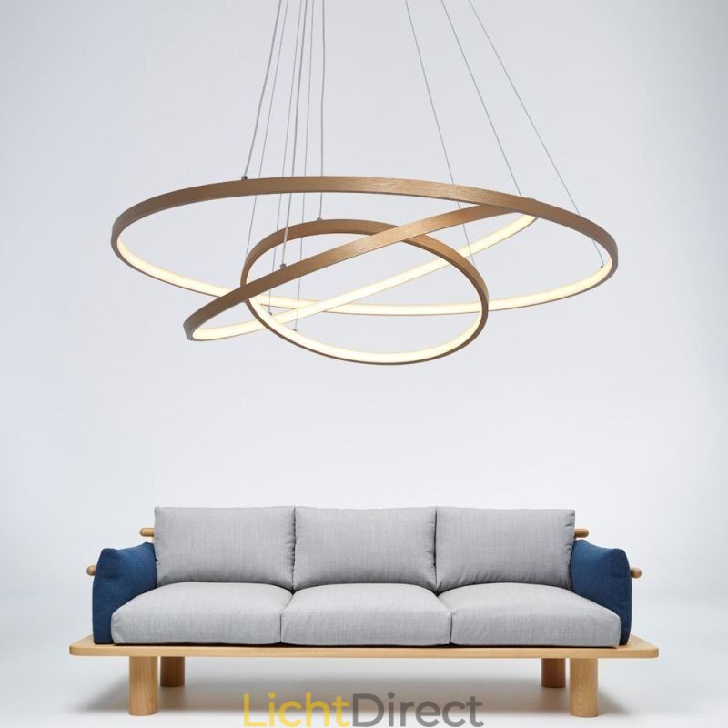 Hanglamp Moderne Kroonluchter Verlichting 3 Ringen Plafondlamp
