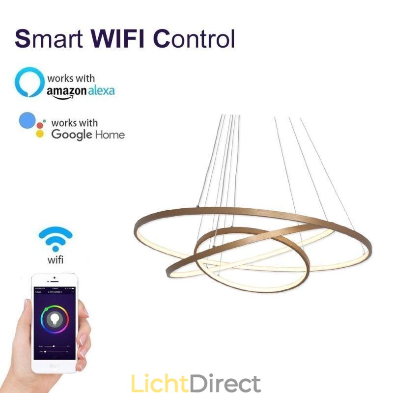 Hanglamp Moderne Kroonluchter Verlichting 3 Ringen Plafondlamp