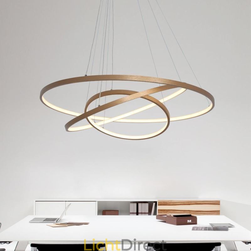 Hanglamp Moderne Kroonluchter Verlichting 3 Ringen Plafondlamp