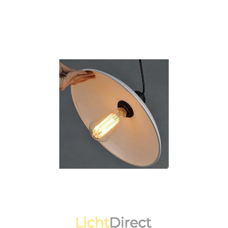 Gecontracteerde witte hanglamp Rustieke Lodge Traditionele klassieke hanglamp