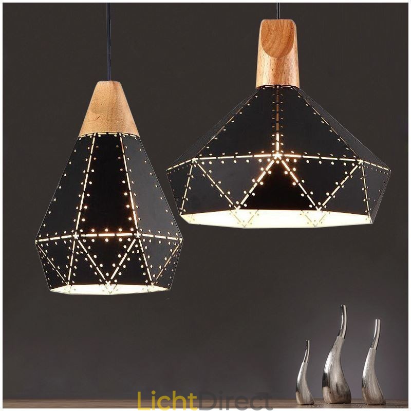 Industriële Retro Vintage Hanglamp Holle Lampenkap