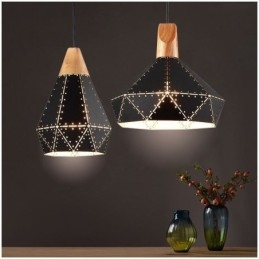 Industriële Retro Vintage Hanglamp Holle Lampenkap