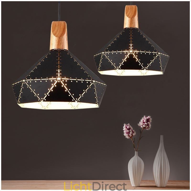 Industriële Retro Vintage Hanglamp Holle Lampenkap