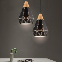 Industriële Retro Vintage Hanglamp Holle Lampenkap