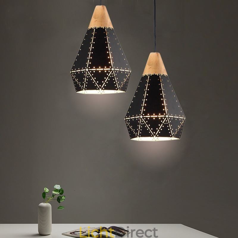Industriële Retro Vintage Hanglamp Holle Lampenkap