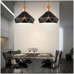 Industriële Retro Vintage Hanglamp Holle Lampenkap