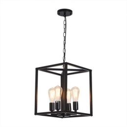 Moderne eenvoudige hanglamp ijzeren kooi hanglamp
